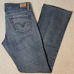 Levi’s Women’s 518 Super Low Bootcut Jeans • Size 7 Long • Medium Wash